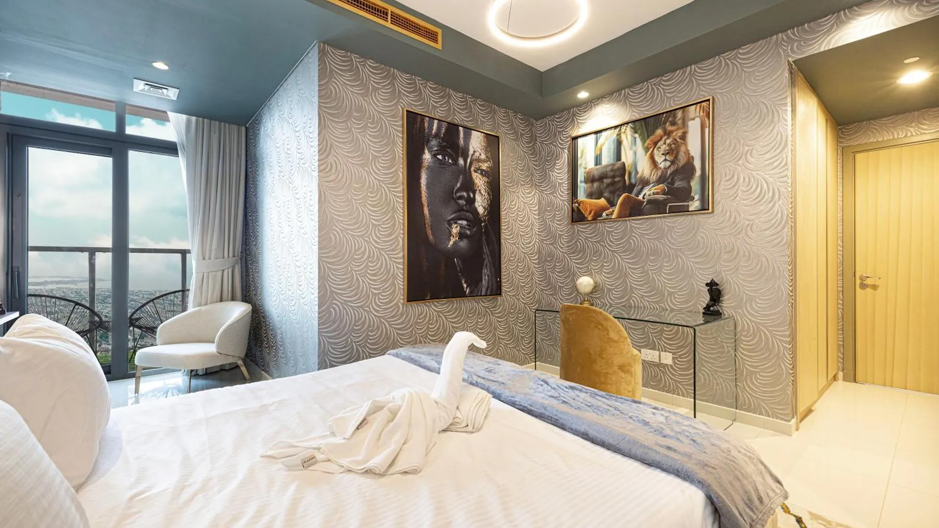 Cloud Nine Dubai Panorama & Rooftop Infinity Pool, 3Br Apartment In Paramount Hotel Midtown 0*,  Zjednoczone Emiraty Arabskie