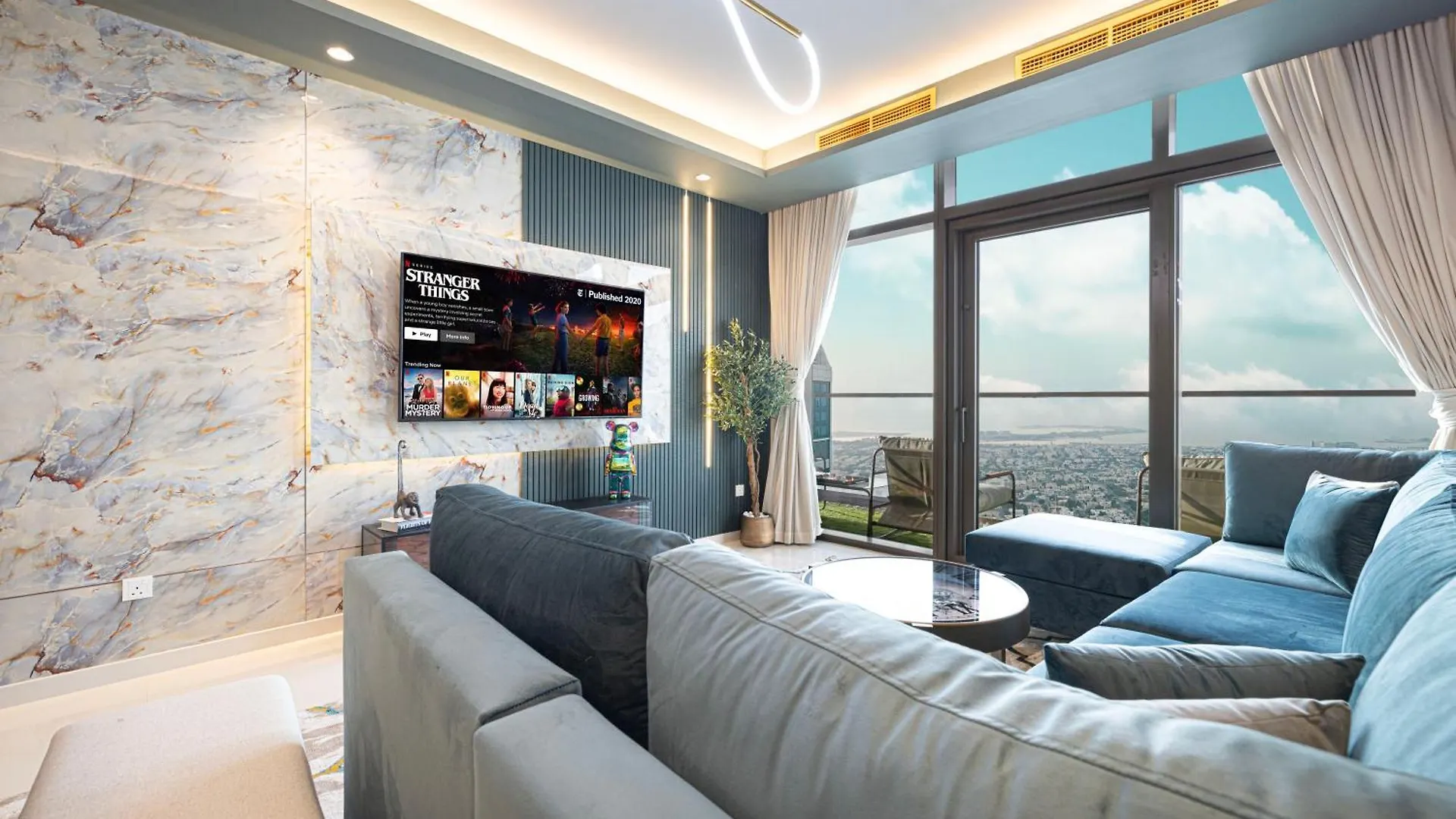 Cloud Nine Dubai Panorama & Rooftop Infinity Pool, 3Br Apartment In Paramount Hotel Midtown 0*,